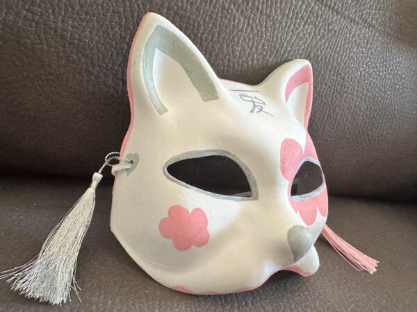 Masque Amour en rose et gris – Image 2