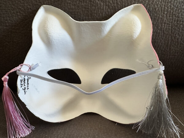 Masque Amour en rose et gris – Image 4