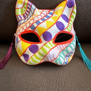 Masque Géométrie colorée